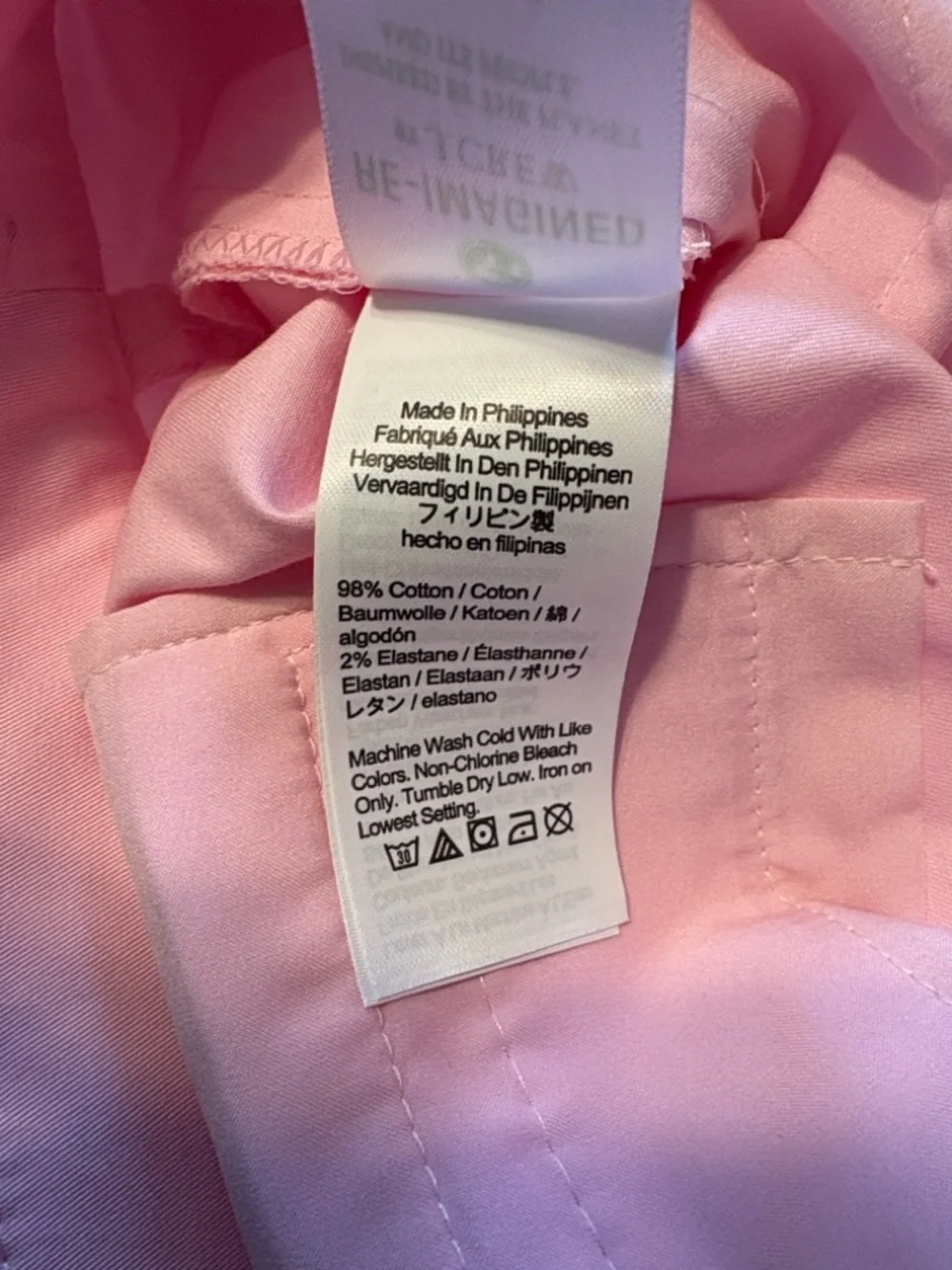 J. Crew Kate Cuffed Straight Leg Pants in Lightweight Chino Size 4 Pink NWT - Picture 10 of 13